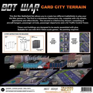 Alternative view of Bot War Card City/Airport Terrain Set!