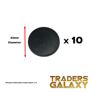 Bases - Black Round 40mm