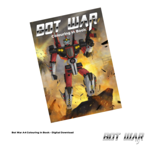 BotWar Colouring Book A4 - Digital Printable Download Only