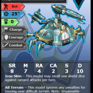 Alternative view of Atlantican Scuttler Gun Platform