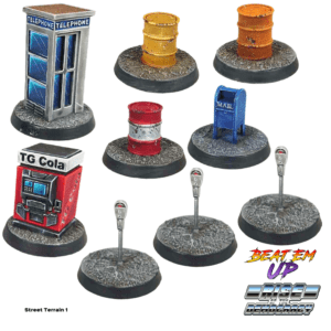 Beat Em Up Resin Street Terrain - Limited