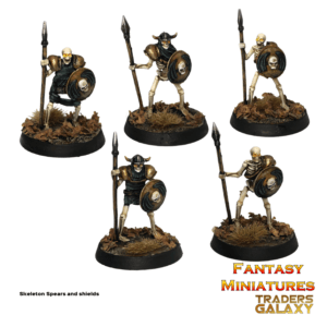 Skeleton Warriors with Spears and Shields
